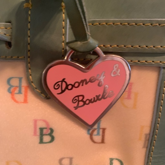 Dooney and Bourke multicolor logo bag - Picture 2 of 13